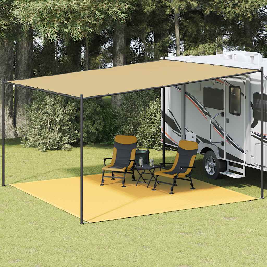 telttæppe 400x400 cm beige billede