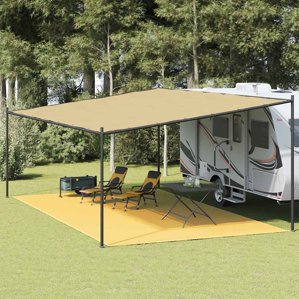 telttæppe 400x800 cm HDPE beige
