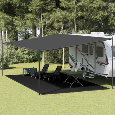 telttæppe 400x800 cm HDPE sort