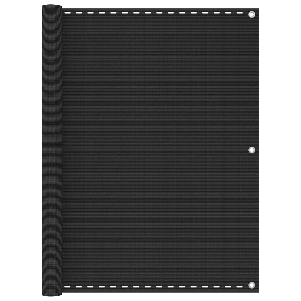 altanafskærmning 120x500 cm HDPE antracitgrå billede