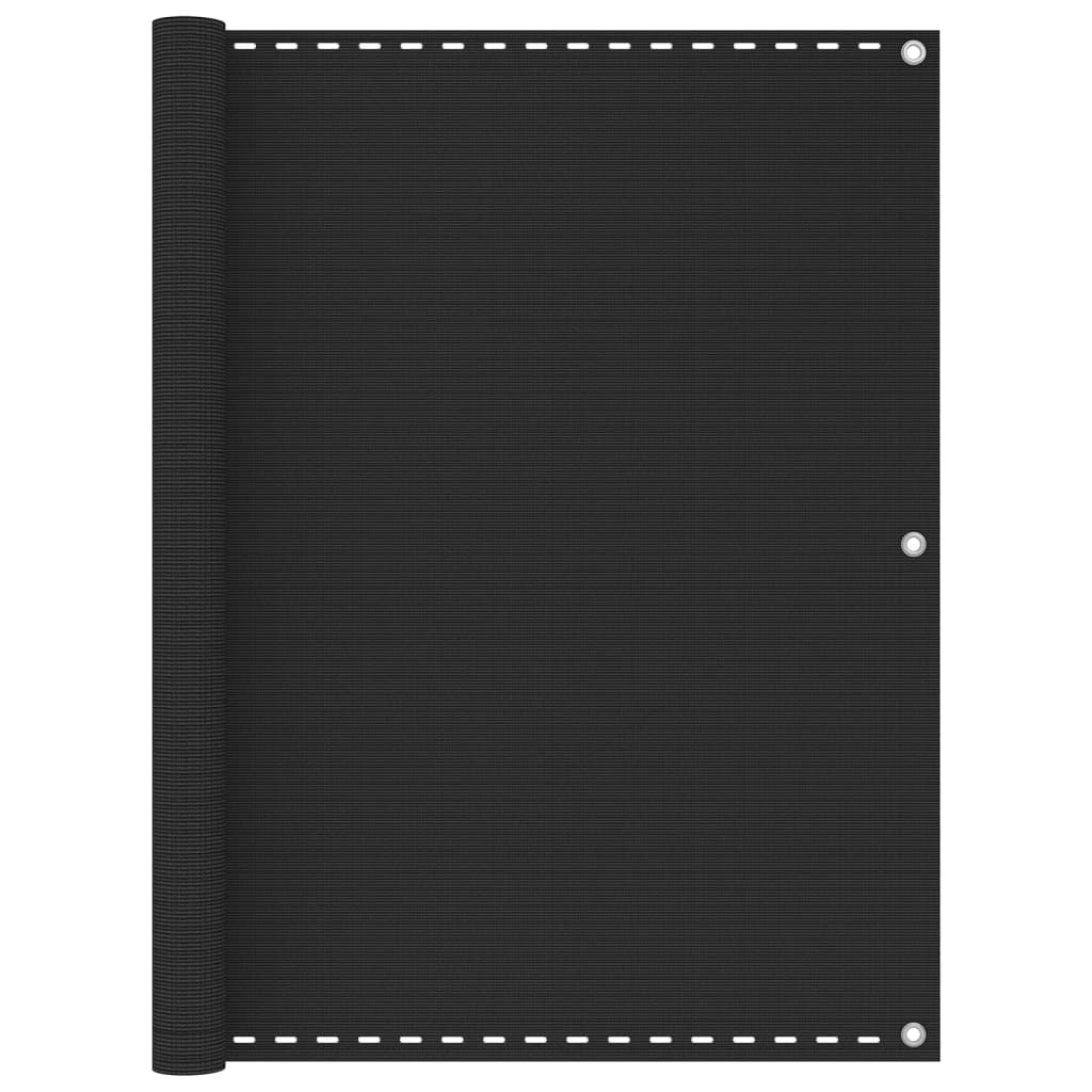 Altanafskærmning 120 × 600 cm i HDPE - antracitgrå