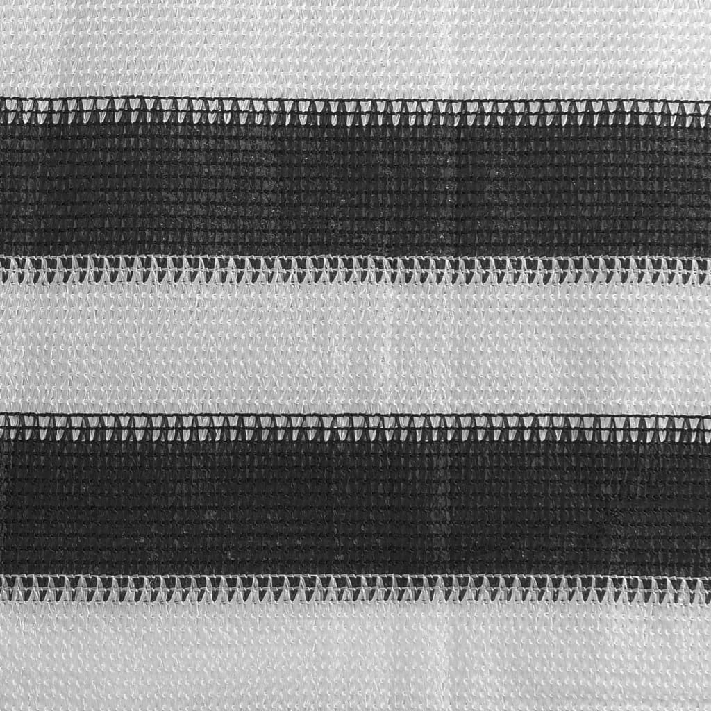 altanafskærmning HDPE 120x400 cm antracitgrå og hvid