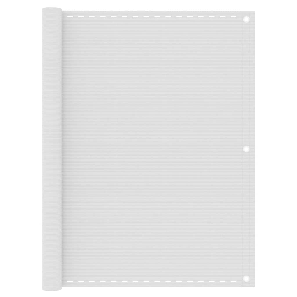 Altanafskærmning 120 × 300 cm i HDPE - hvid