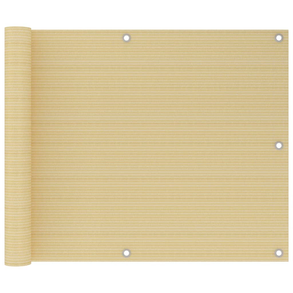 Altanafskærmning i HDPE 75 × 300 cm - beige