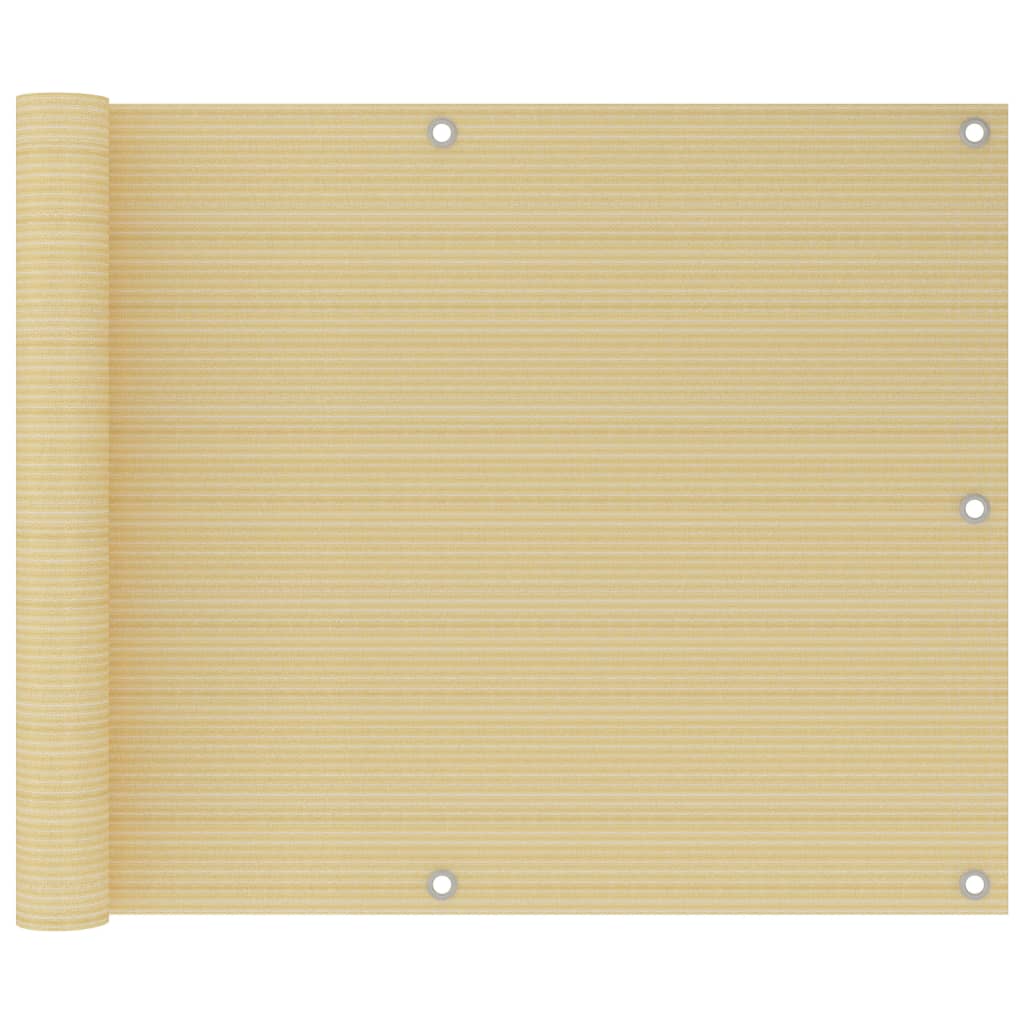 altanafskærmning 75x500 cm HDPE beige