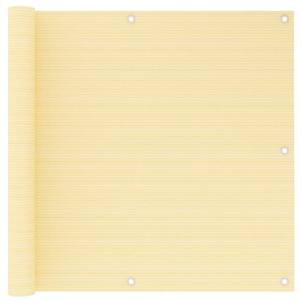 Altanafskærmning 90×600 cm i HDPE - beige privatlivsskærm