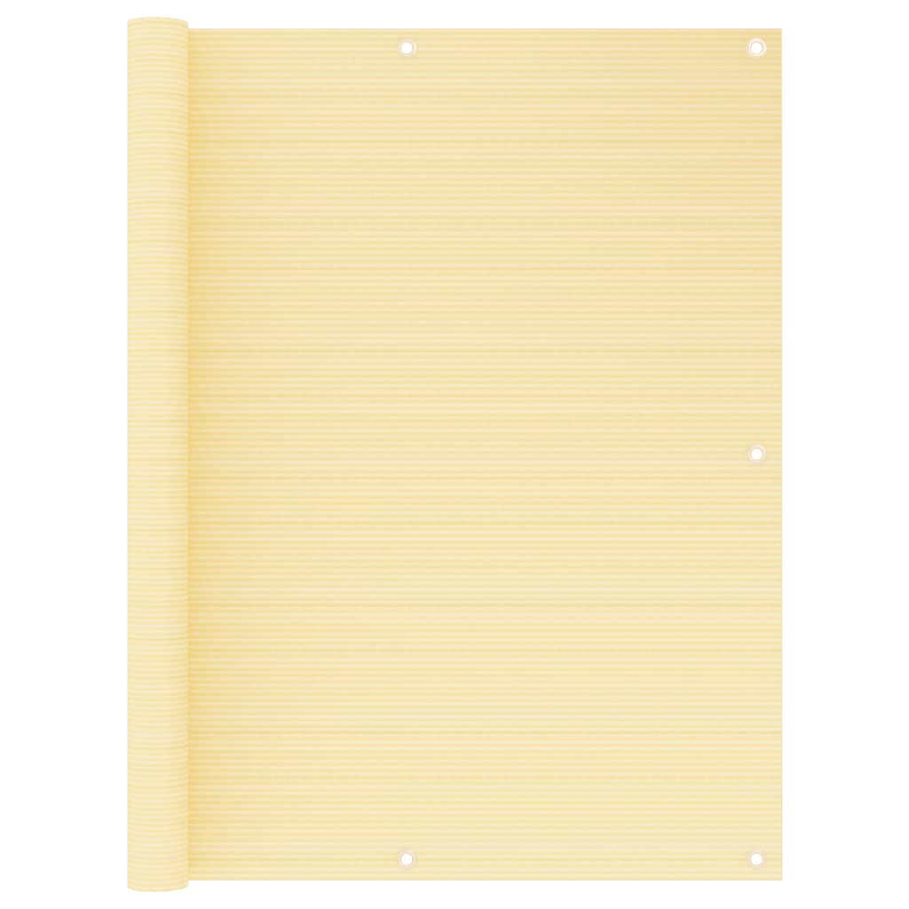 Altanafskærmning 120 × 300 cm i HDPE - beige privatlivsskærm