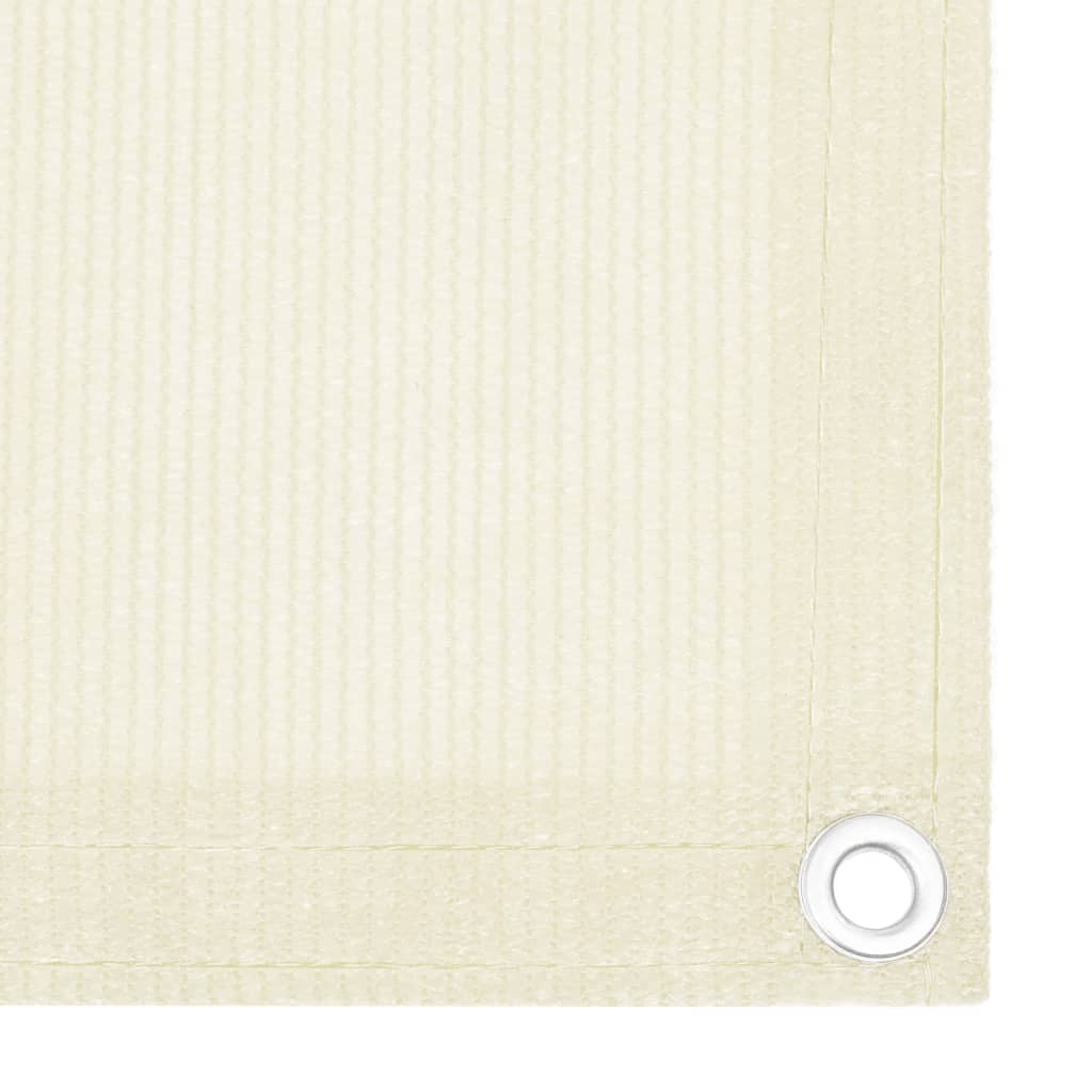 altanafskærmning 75x400 cm HDPE cremefarvet