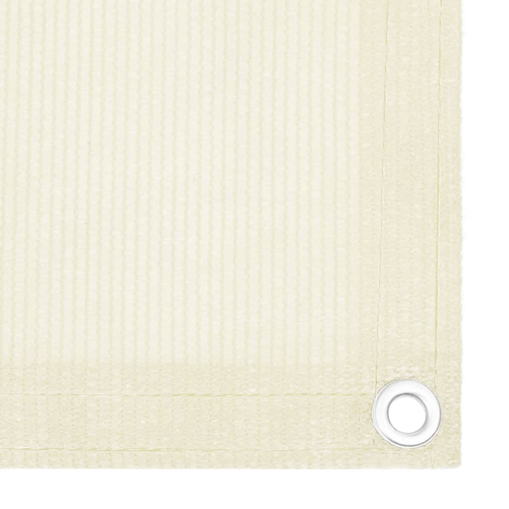 altanafskærmning 90x600 cm HDPE cremefarvet