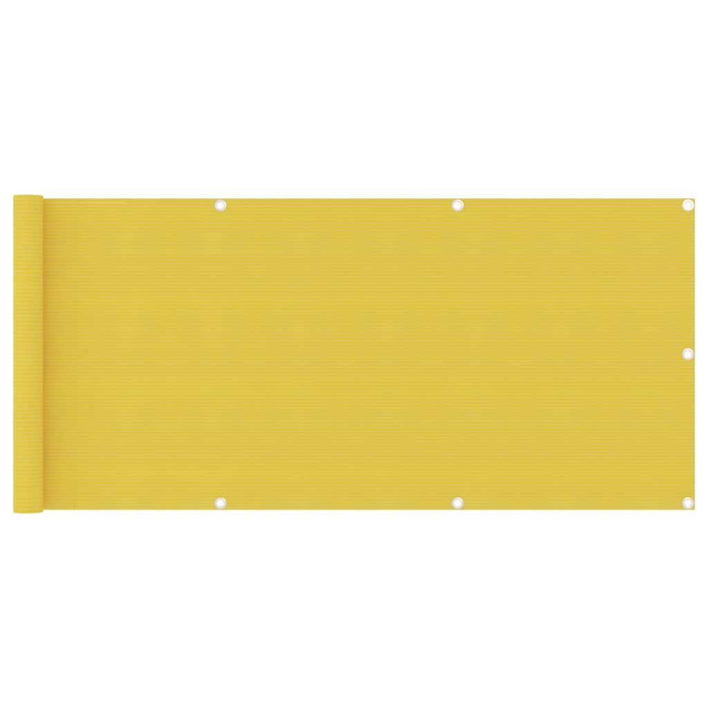 altanafskærmning 75x400 cm HDPE gul