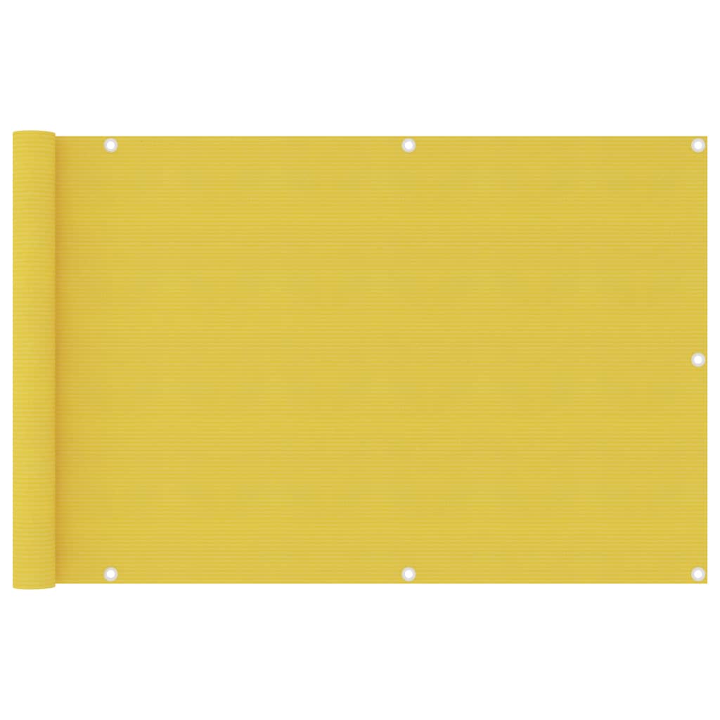altanafskærmning 90x400 cm HDPE gul billede