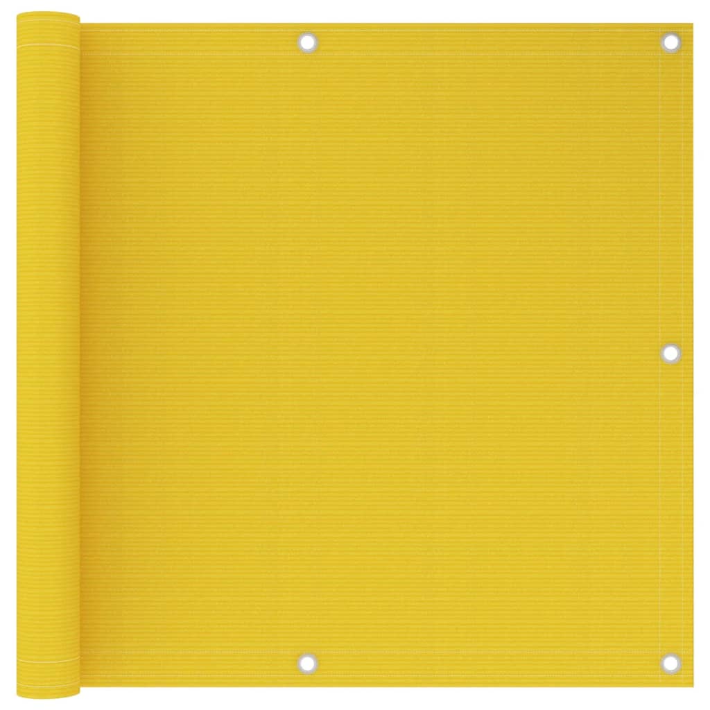 altanafskærmning 90x600 cm HDPE gul billede