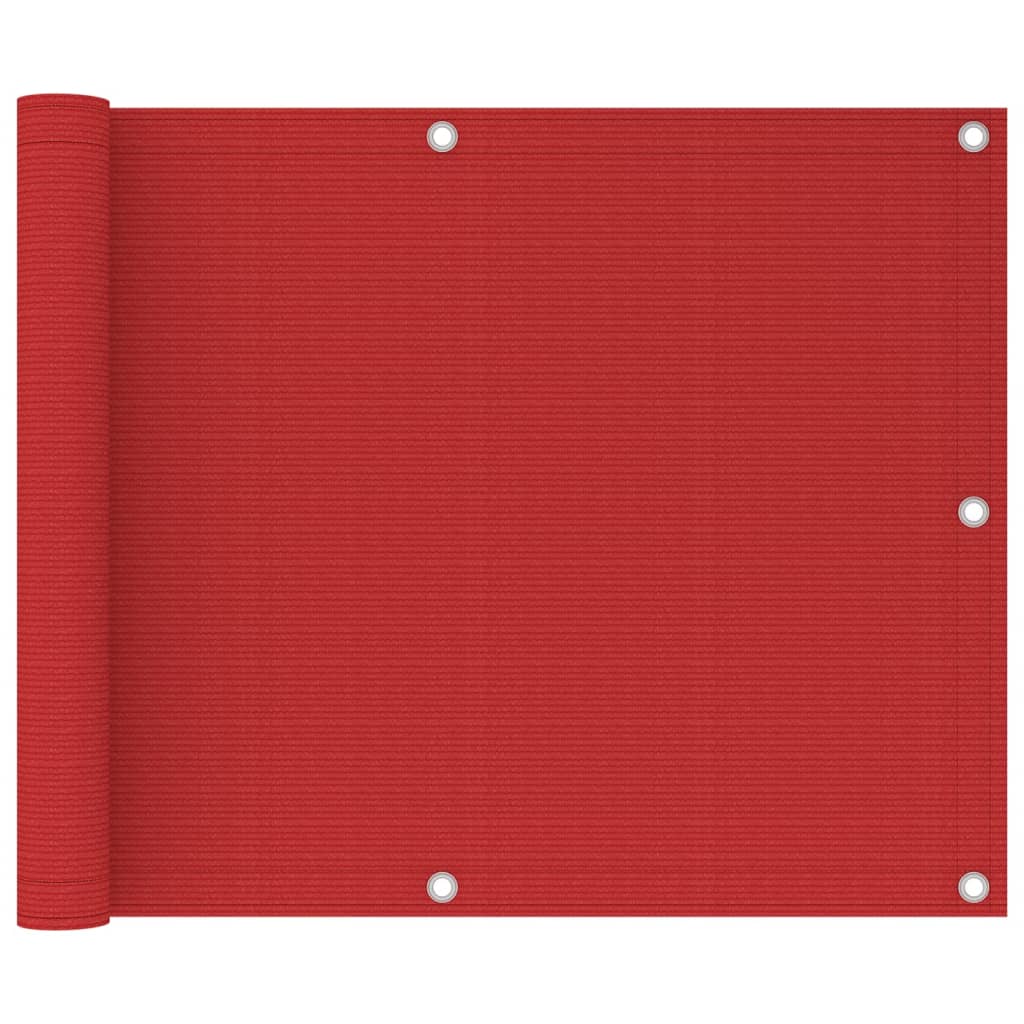 altanafskærmning 75x300 cm HDPE rød billede