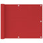 altanafskærmning 75x500 cm HDPE rød