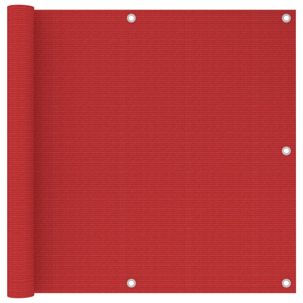 altanafskærmning 90x500 cm HDPE rød billede