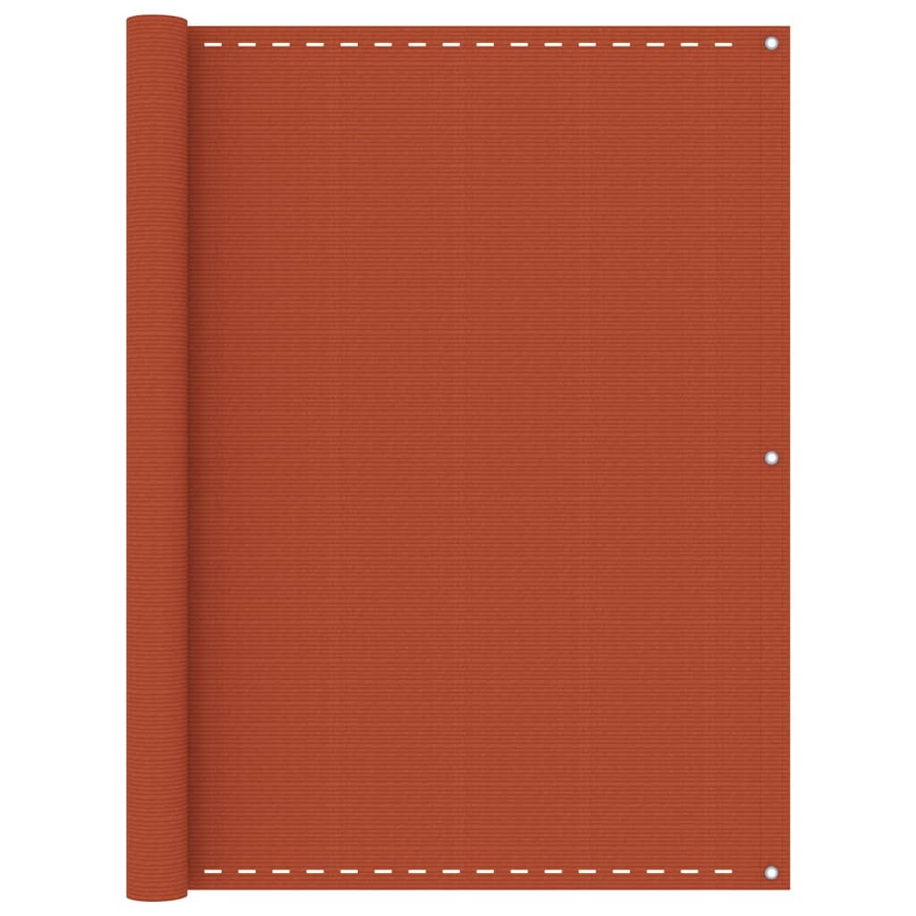 altanafskærmning 120x500 cm HDPE orange billede