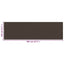 altanafskærmning 120x400 cm HDPE brun