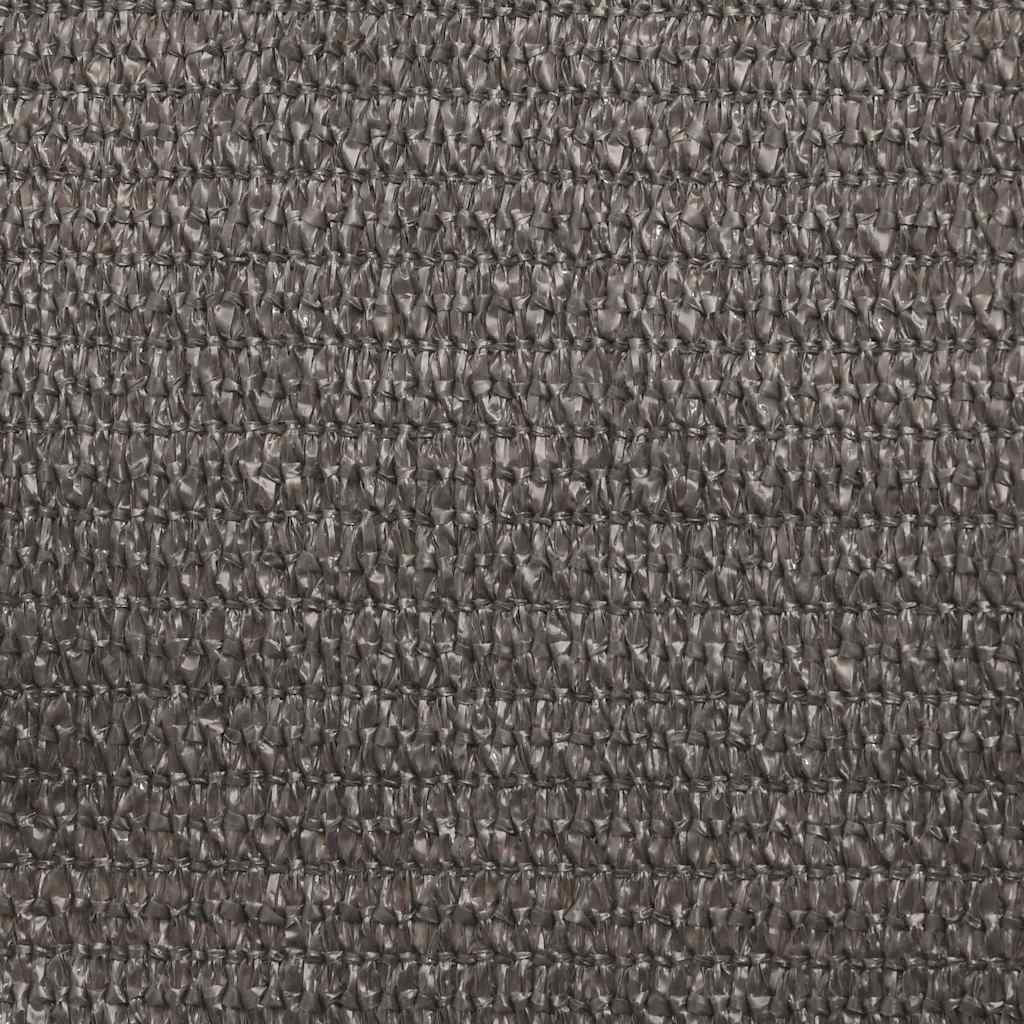 solsejl 2,5x3,5 m 160 g/m² HDPE antracitgrå