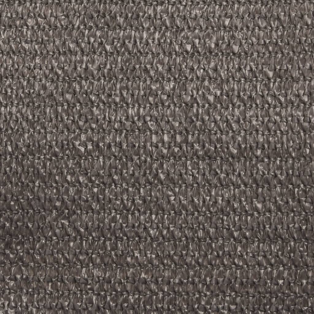solsejl 160 g/m² 4,5x4,5x4,5 m HDPE antracitgrå