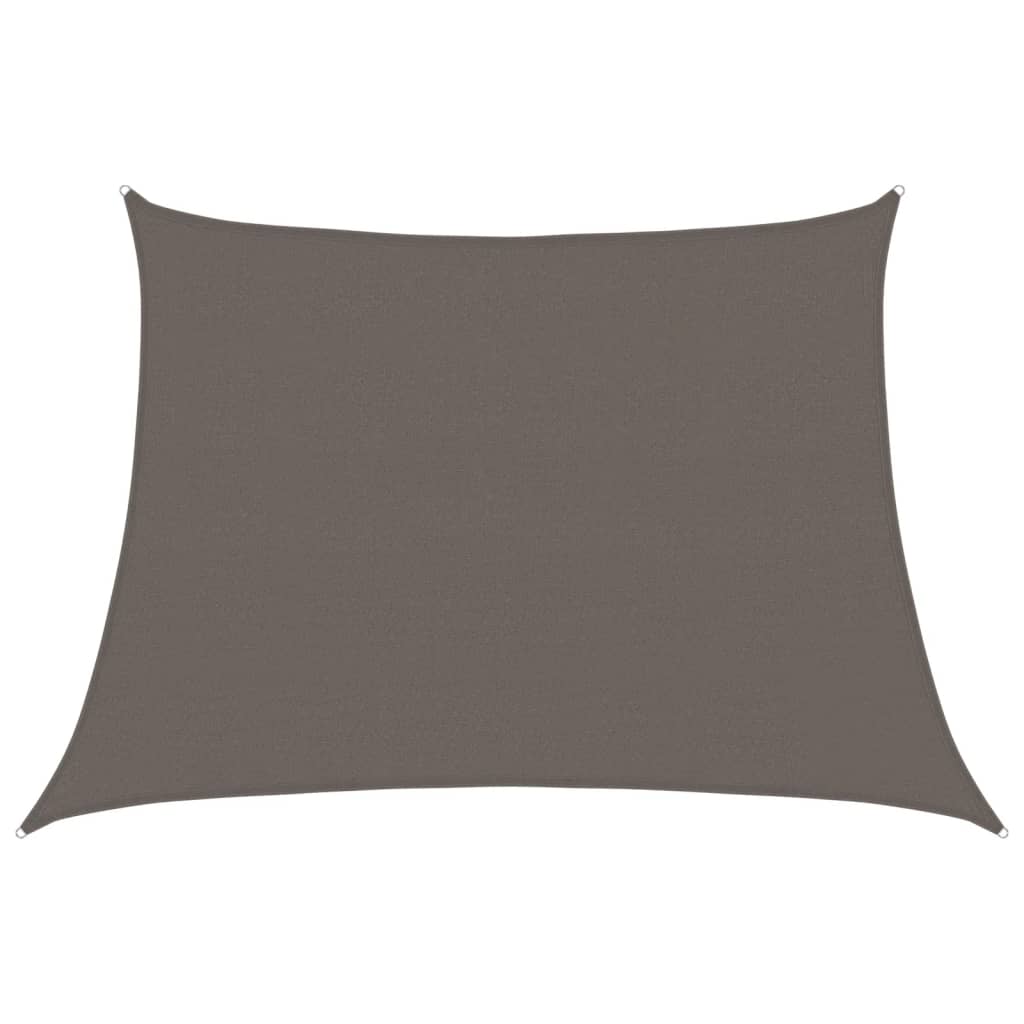 solsejl 160 g/m² 4/5x3 m HDPE antracitgrå
