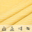 solsejl 7x7 m 160 g/m² HDPE beige