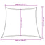 solsejl 4/5x4 m 160 g/m² HDPE beige