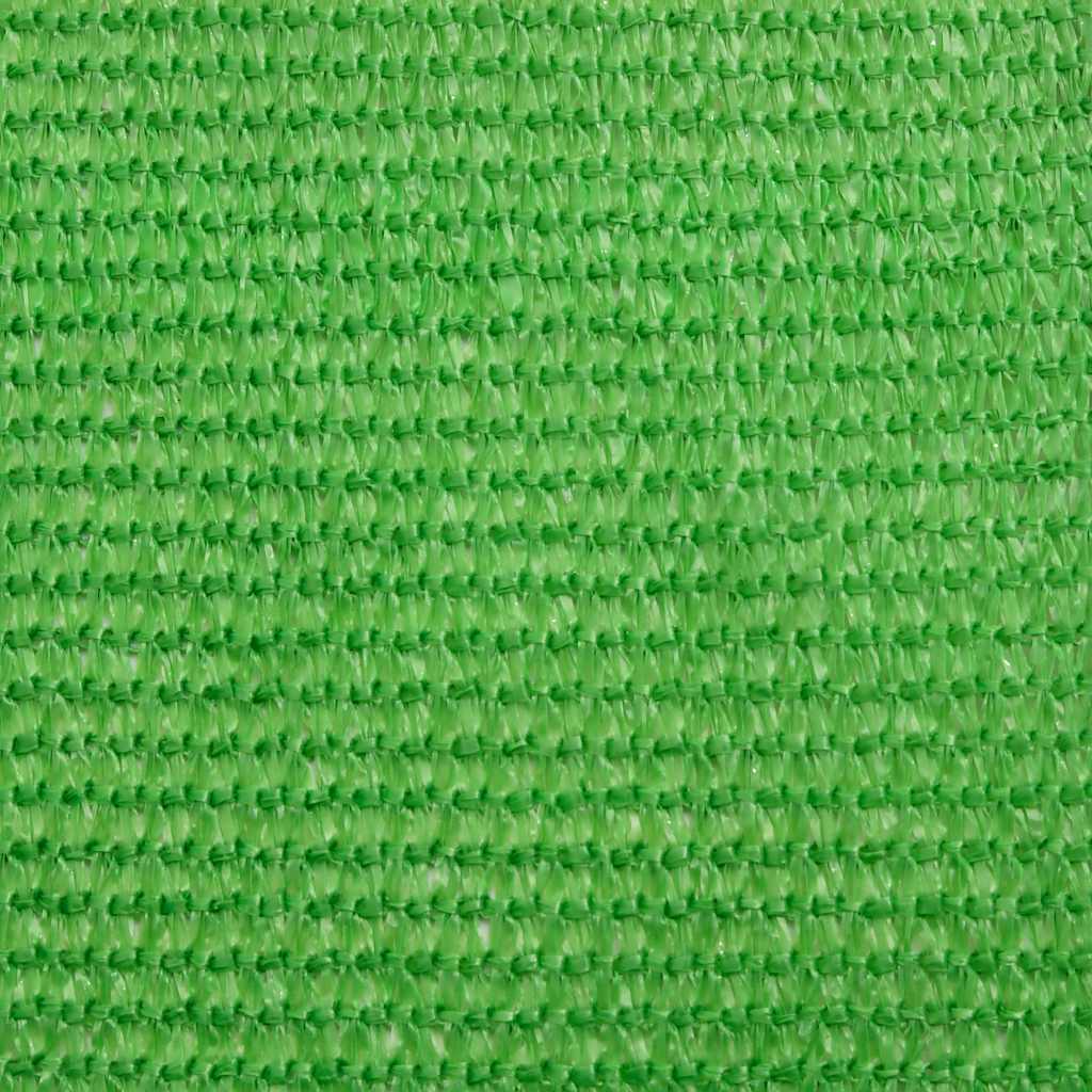 solsejl 160 g/m² 2,5x2,5x3,5 m HDPE lysegrøn