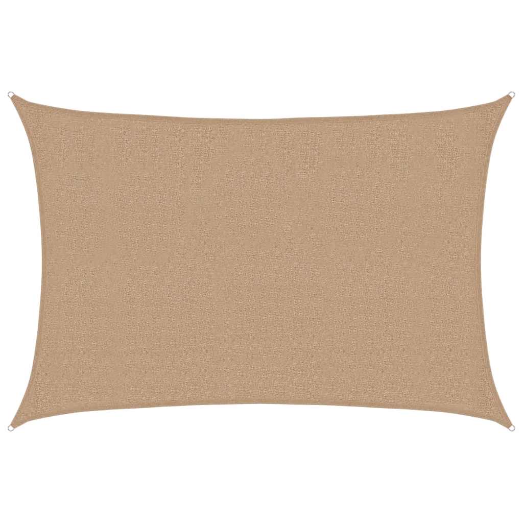 solsejl 2,5x4 cm 160 g/m² HDPE gråbrun