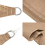 solsejl 2,5x4 cm 160 g/m² HDPE gråbrun