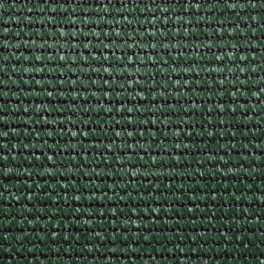 solsejl 3,6x3,6 m 160 g/m² HDPE mørkegrøn