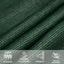 solsejl 2,5x3,5 m 160 g/m² HDPE mørkegrøn