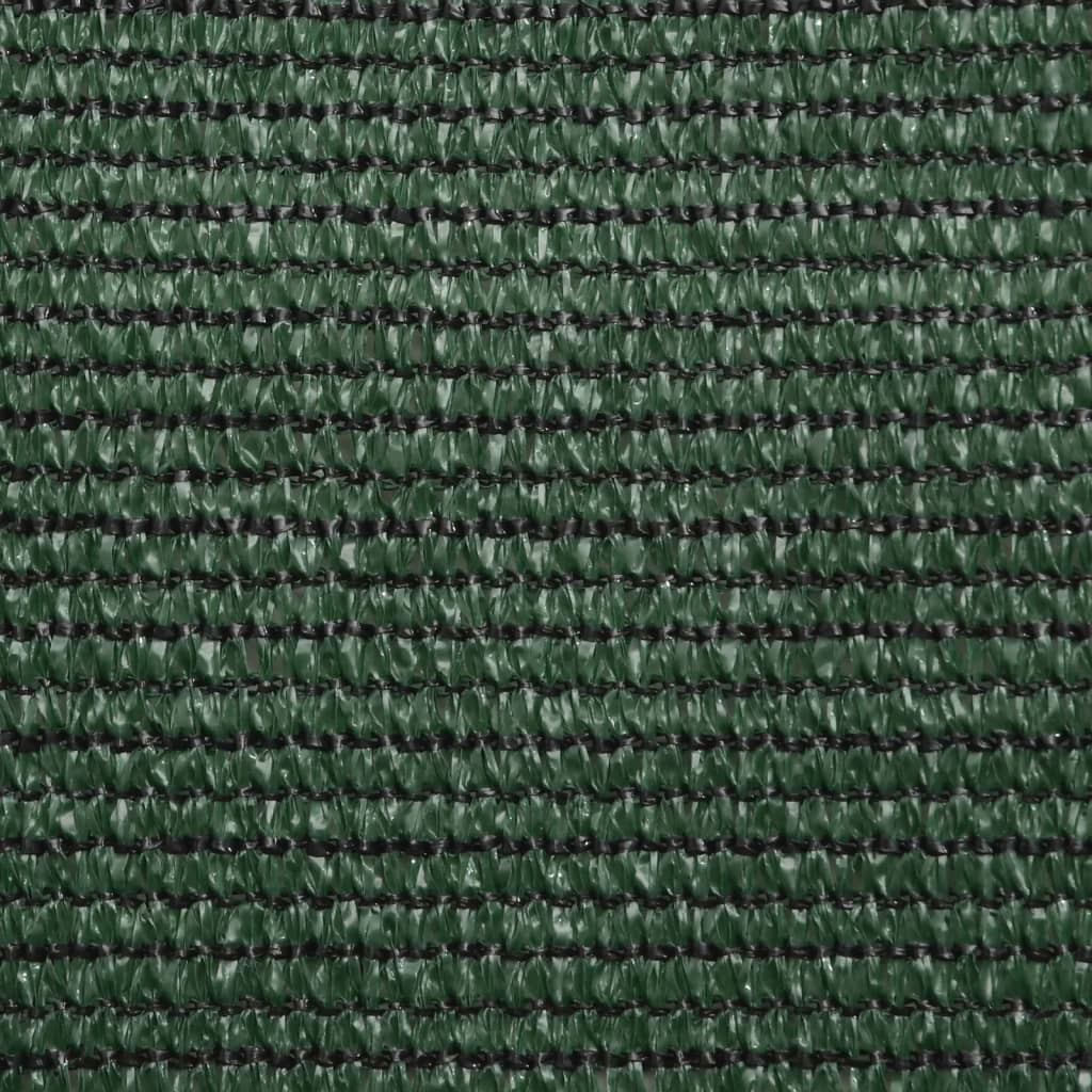 solsejl 5x5x5 m 160 g/m² HDPE mørkegrøn