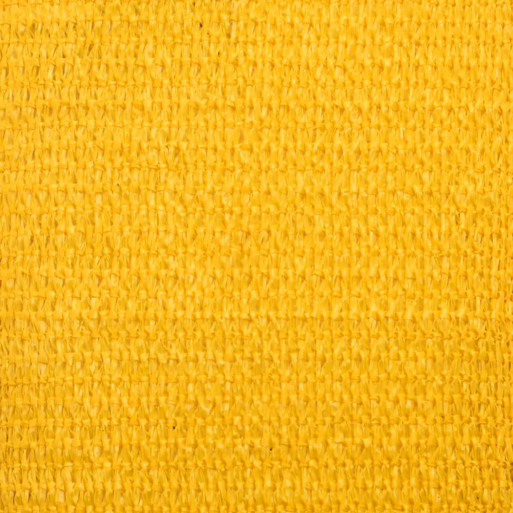 solsejl 160 g/m² 3,6x3,6x3,6 m HDPE gul