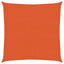 solsejl 3,6x3,6 m 160 g/m² HDPE orange
