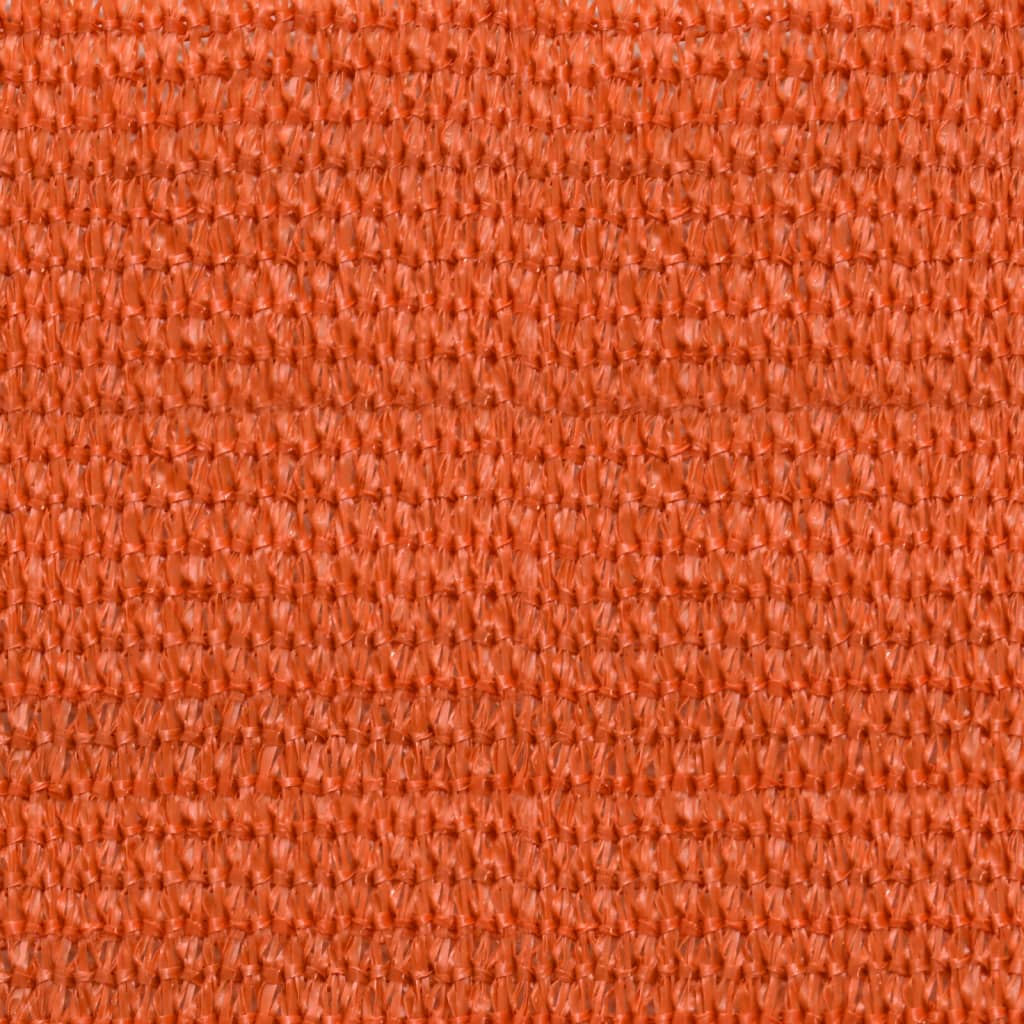 solsejl 4x4 m 160 g/m² firkantet HDPE orange