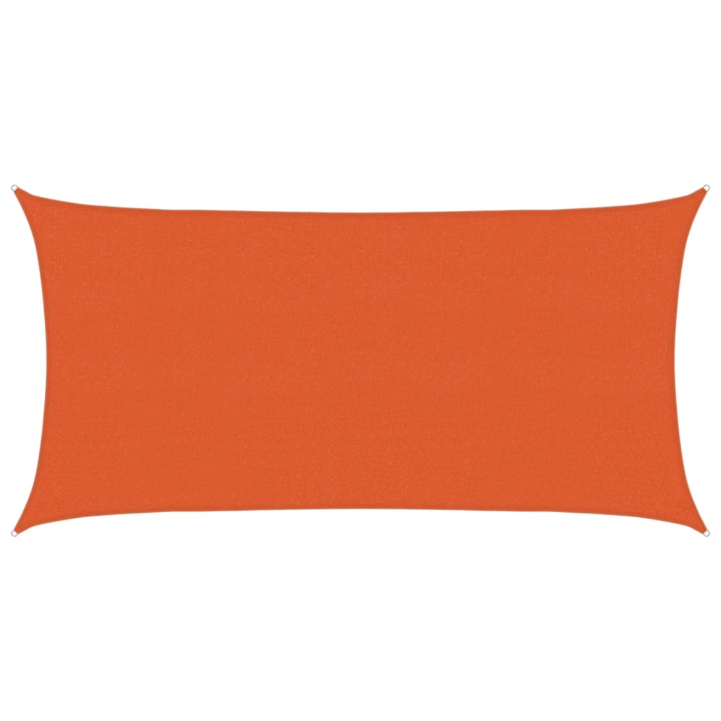 solsejl 2x3,5 m 160 g/m² HDPE orange