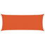 solsejl 2x5 m 160 g/m² HDPE orange