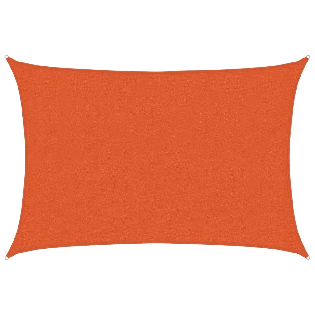 solsejl 2,5x3,5 m 160 g/m² HDPE orange