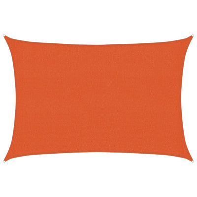 solsejl 2,5x4 m 160 g/m² HDPE orange