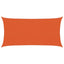 solsejl 2,5x4,5 m 160 g/m² HDPE orange