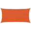 solsejl 2,5x5 m 160 g/m² HDPE orange