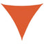 solsejl 3,6x3,6x3,6 m 160 g/m² trekantet HDPE orange