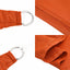 solsejl 3,6x3,6x3,6 m 160 g/m² trekantet HDPE orange