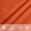 solsejl 5x5x5 m 160 g/m² trekantet HDPE orange