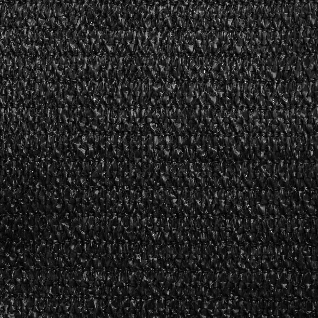 solsejl 5x5 m 160 g/m² HDPE sort