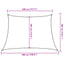 solsejl 4/5x3 m 160 g/m² HDPE sort