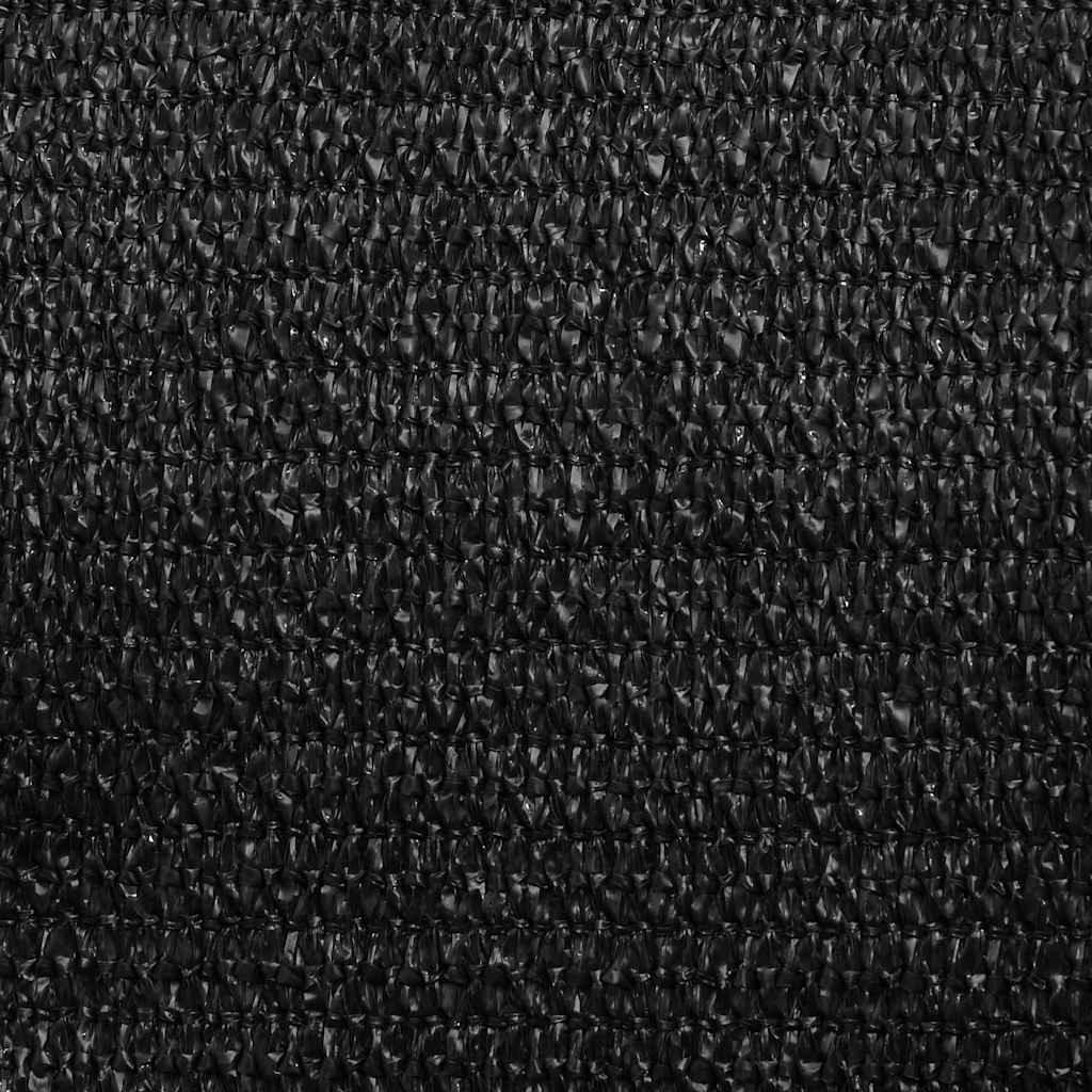 solsejl 4/5x4 m 160 g/m² trapezformet HDPE sort