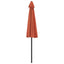 altanparasol med aluminiumsstang 270x144x222 cm halv terrakotta