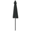 altanparasol med aluminiumsstang 270x144x222 cm halv sort