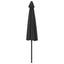 altanparasol med aluminiumsstang 300x155x223 cm halv sort